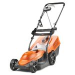 Flymo SimpliMow 320V Wheeled Electric Lawnmower - 1300 W Motor, 32 cm Cutting Width, 30 Litre Grass Box, Soft Grip Handles, Orange and Grey