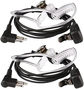 Retevis Oreillette Talkie Walkie 2 Broches Tube Acoustique Casque Écouteur Compatible avec Motorola DP1400 CP040 GP68 GP88 GP300 CT150 Pro1150 HYT TC-500 TC-600 Talkies Walkies(2 pcs)