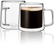 CNGLASS 10oz(300ml) Glass Coffee Mu