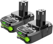 Powilling 2Pack 3000mAh Ryobi 18V L