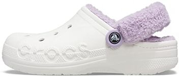 Crocs Unisex Baya Clog, White Lavender, 4 UK