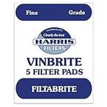 Home Brew & Wine Making - Pack of 5 Harris Fine Grade Filtabrite Pads to Fit Mk 3 Vinbrite Filter