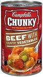 Campbell's Chunky Beef with Country Vegetables Soup (Pack of 8)