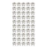 uxcell 13mm Dia Furniture Connecting Cam Lock Fittings Zinc Alloy Silver Tone 50pcs