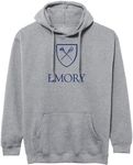 Barnesmith Emory University Eagles Hooded Sweatshirt, Heritage, Charcoal Grey, Large