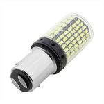 CLOUDSALE 2800Lumen 3014 Chipset 144SMD 1157 Amber Led Bulb Front Rear Turn Signal Bulb and Canbus Error Free Led Turn Signal Light Bulb White, (Pack of 2, Dual Pin)