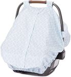 Diono Infant Car Seat Cover, Universal Weather Protection Canopy for Baby, Adjustable and Breathable with Insect Net, Blue