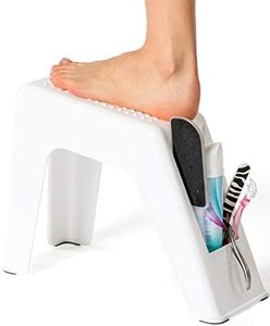 Demi's Home Shower Foot Rest - Pedicure Foot Rest - White - (Supplies Not Included)