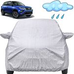 Urban Cruiser Waterproof Car Cover with Mirror Pockets, Shinning Silver Design, Non Woven Fabric,Triple Stitched, Compatible with Toyota Urban Cruiser Car Cover (2022 to 2024), Car Accessories