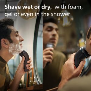 Philips 3000 Series Electric Shaver – Cordless Wet & Dry Shaving