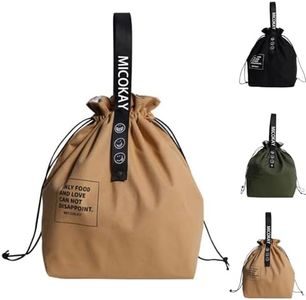 MICOKAY Reusable Lunch Bag for Men & Women Large Insulated Lunch Bag Waterproof Insulation Cooler Tote for Adults Work, Take Class or Picnic (Yellow)