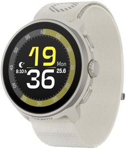 SUUNTO Run, Lightweight GPS Sports Watch for Running, 1.32" AMOLED Display, 12D Battery Life, Dual-Band GPS, Wrist Heart-Rate & Sleep Health Tracking, 4GB Offline Music, Two Textile Straps, Frost Gray