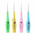 Cassarina Ear wax Remover with LED Flashlight Ear pick for Ear wax cleaner, Ear cleaning tools for kids and adults Curette Store Extra Extensions in Rear Better Accuracy Earpick pack of 4