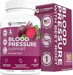 PurePremium Beet Root Capsules for Normal Blood Pressure Support - with Beetroot, Hawthorn, Hibiscus - Beets Supplements for Normal Nitric Oxide - 90 Beetroot Capsules