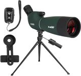 Svbony SV28PLUS Spotting Scope for Target Shooting, 25-75x70mm BAK4 A5 Wine Red FMC Coating Lens, Spotting Scopes with Digiscoping Adapter Tripod Bag, for Birdwatching Wildlife Archery Astronomy