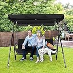 3-Seat Patio Swing Chair,Outdoor Po
