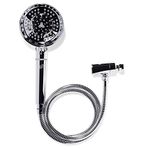 T3 Micro Source HandHeld Showerhead Adjustable Hand Held Chrome Shower Head with Chlorine Filter Mineral Filter Reduces Free Chlorine and Hydrogen Sulfide