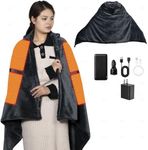 Cordless Heated Blanket with Hood, 