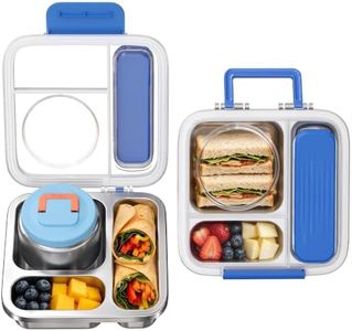 Stainless Steel lunch Bento Box Kids Adult with 8oz Insulated Food Jar