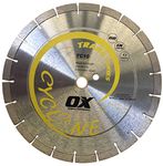 OX Tools TC10-12 12" General Purpose Diamond Blade, Stone Blade for Concrete Saw, Long Life 10mm Segments, Wet/Dry Cutting, Hot Pressed Sintered Segments, Cuts Brick Block Pavers Concrete