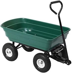 Gardeon Garden Cart, 270kg Beach Trolley Carts Lounge Wagon Tool Trolleys Pull Outdoor Camping Gardening Supplies Transportation, Durable with Rubber Tyres Green