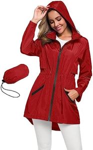 Avoogue Rain Jacket Womens Waterproof With Hood Light Weight Jackets For Women Casual
