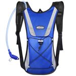 KUYOU Hydration Backpack, Hydration Pack Water Backpack Vest with 2L Water Bladder Adjustable Lightweight Water Bag Hiking Cycling Rucksack Climbing Camping Running Bag for Men & Women