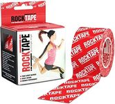 Rocktape Kinesiology Tape Athletes, Water Resistant, Reduce Pain & Injury Recovery, 5cm x 5m, Uncut, Red Logo