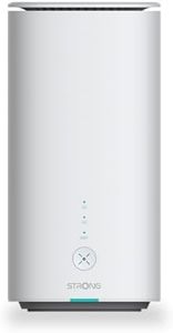STRONG 5GROUTERAX3000 Wifi6 connettete i vostri dispositivi sia wireless che cablati. 2 porte da 2,5 gigabit. Porta RJ11. Modem ultraveloce per una copertura elevata