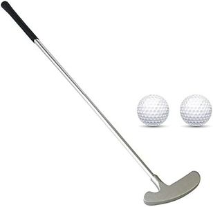 Golf Putter, Two Ways Golf Putters for Men Right/Left Handed-Indoor/Outdoor Mini Kids Club Golf Set in Sturdy Putter Shaft/Grip with 2 Plastic Practice Golf Balls for any Putting Green Mat Home Office