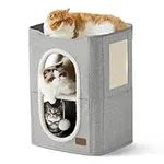 Bedsure 2-Level Cat House for Indoo