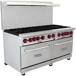 MoTak Hot (by KaTom) 60'' 10 Burner Gas Range w/ (2) Standard Ovens, Convertible