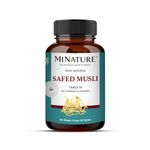 Safed Musli Tablets by mi Nature| | Pure & Natural herb | Free from Chemical & Preservative| Plant Based Gluten Free |90 Tablet, 45 Days Supply 1000mg