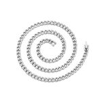 Philip Jones Men's 6mm Stainless Steel 20 Inch Cuban Curb Chain Necklace