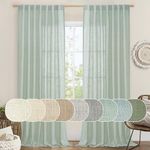 LAMIT Extra Wide Linen Curtains for