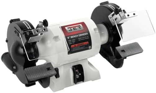 JET 8-Inch Bench Grinder, No Wheels, 1725 RPM, 1/2 HP, 115V 1Ph (Model JWBG-8NW)