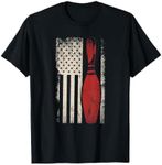 USA Flag Patriotic American Bowler Gift Bowling Pins Bowling T-Shirt