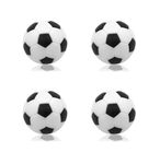 SHAFIRE Foos Ball, 4Pcs Foosball Table Replacement Foosballs, 36mm Foosball Balls, Football Replacement Balls (White and Black)