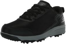 Skechers Men's Torque Sport Fairway Relaxed Fit Spiked Golf Shoe Sneaker, Black/White, 8.5 Wide