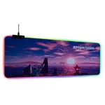 amazon basics RGB Mousepad | Durable Design | Wrist Support for Ergonomic Comfort | Customizable RGB Lighting with Multiple Modes | Easy Installation with USB-A Plug-and-Play Setup