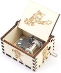 The Legend of Zelda Music box Hand Crank Carved Wooden Musical Box,Musical Gift,Play Song of Storms from Ocarina of Time,Wood