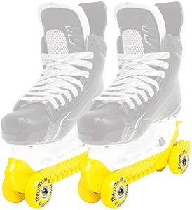 RollerGard Protezione per pattini con ruote, per pattini da hockey su ghiaccio e pattini su ghiaccio, accessori per skateboard, giallo, taglia unica, RG374-YEL