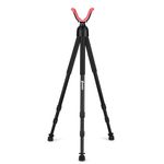 Zeadio Tripod Support Rest with High Density Foam Grip, Twist-Style Locking Leg, and Non-Marring V-Yoke Rest Head for Outdoor activities