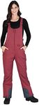 ARCTIX Women's Essential Insulated Bib Overalls, Crimson, 1X