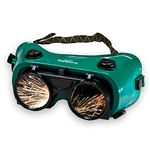 KwikSafety - Charlotte, NC - OWL Welding Goggles Flip-Up [ANTI-FOG, Snug FIT] Shade 5 Industrial ANSI Ventilation Infrared Safety Plasma Welding Torch Brazing Flame Cutting Gas Oxy-Acetylene/Green