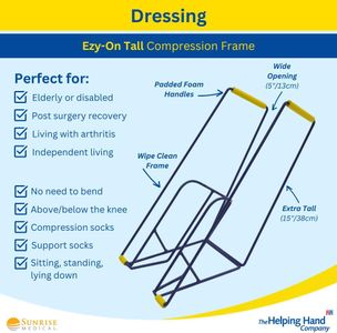 Helping Hand Ezy-On Stocking Aid – Easy Sock and Hosiery Helper