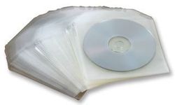 CD/DVD Sleeves. 120 micron Polypropylene. Pack of 100