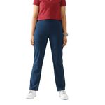 BlissClub Women All Plans Straight Pants | 2 Zippered Pockets | Straight Fit | Adjustable Drawstring