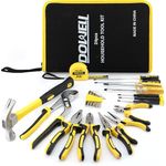 DOWELL Tool Set 24-Pieces Homeowner Home Repair Hand Tool Kit with Portable Tool Bag