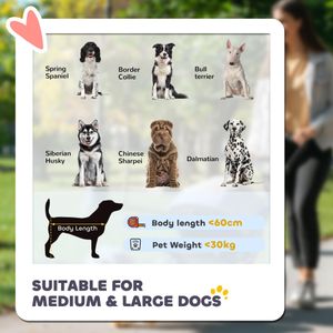 PawHut Foldable Dog Stroller – Red, Lightweight Pet Carrier